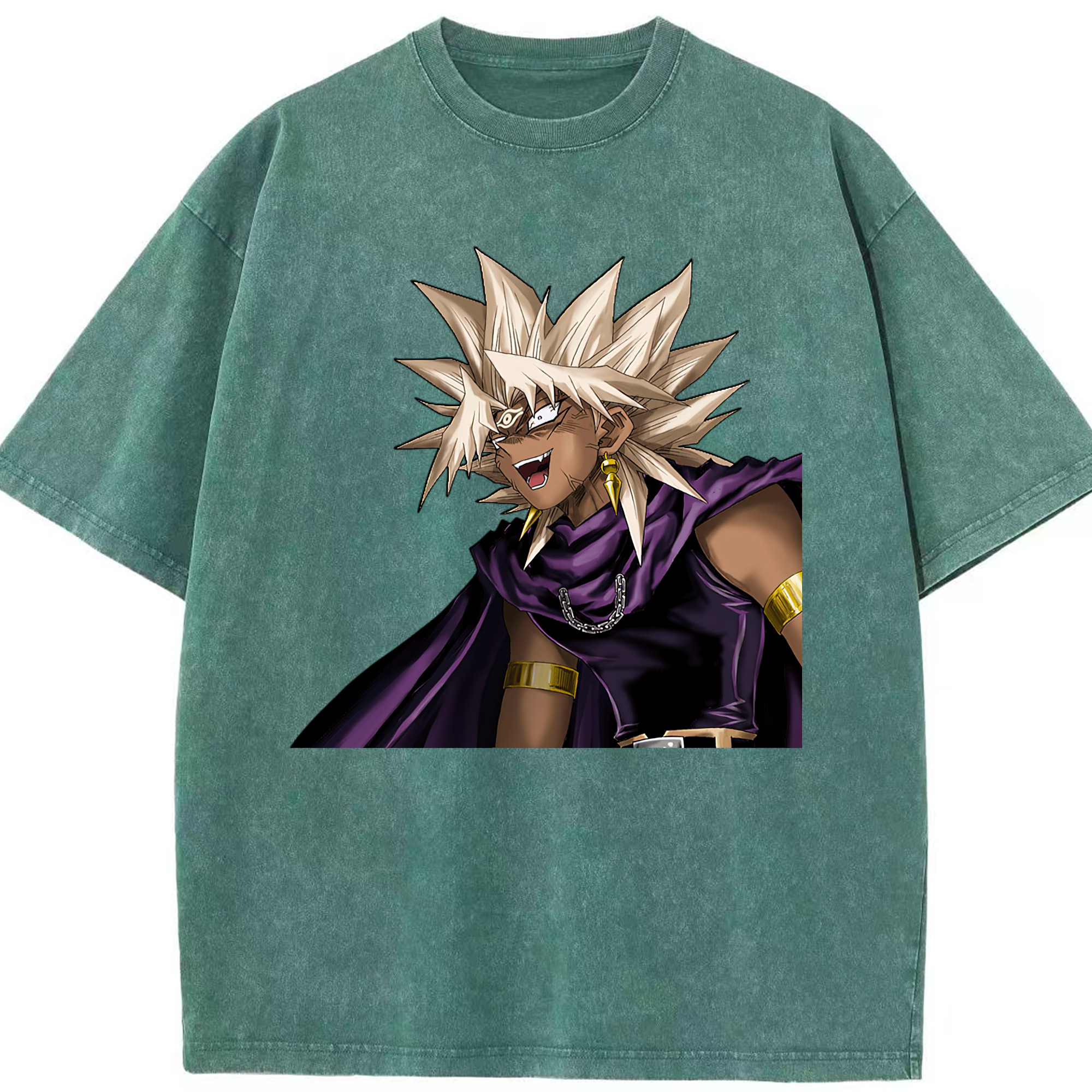 （画像用） 遊☆戯☆王 Yu-Gi-Oh! 綿100% ヴィンテージ風 半袖Tシャツ（フロントプリント）